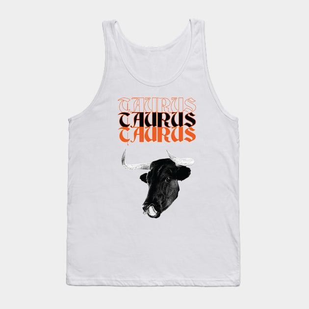 Taurus Triple Title Tank Top by HERMETICSUPPLY